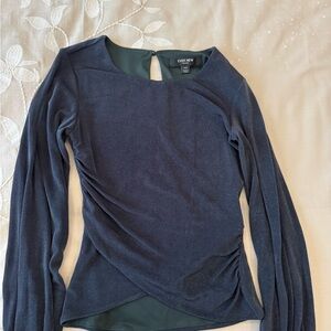 Ever New Midnight Blue Shimmer Blouse